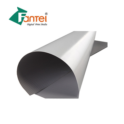 500X500 340g في الهواء الطلق PVC راية رولز رمادي 5 متر التنظيف الذاتي