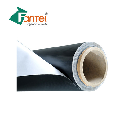 مقاوم للماء الأسود PVC محجوز راية 340gsm 200D300D عالية لامعة